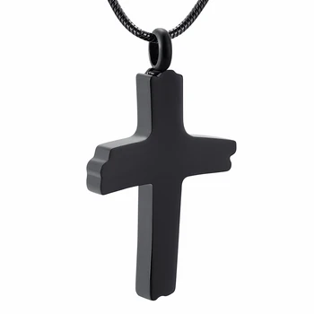 jemne vytvorený Cross Prívesok Na Popol Pamätník Šperky Čierny Kríž Kremácie Urč Šperky Urny Náhrdelník 20
