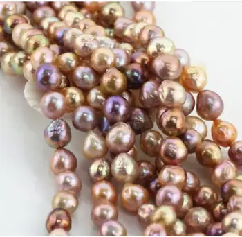 Beutiful 12-13mm prírodné multicolor perlový náhrdelník 18