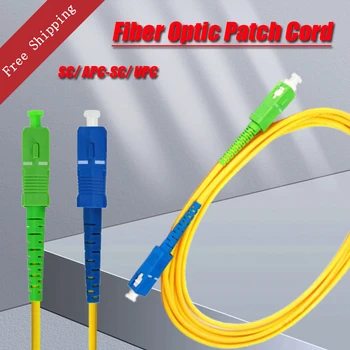 10 KS/ Veľa SC/ APC-SC/ UPC Jednom Režime Simplex Optický Jumper Kábel usb 3.0 mm FTTH (Fiber Optic Patch Kábel Kábel