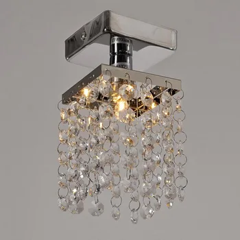 Moderné LED crystal stropné svietidlo Uličkou spálňa nehrdzavejúcej ocele, led lampa K9 crystal led lesk svetlo Stropné Svetlá
