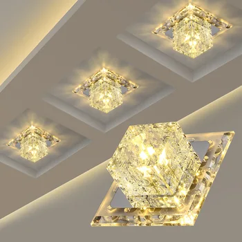 Moderné LED krištáľový luster, spálne, obývacej izby, kuchyne, chodby, vchod diamond interiéru Luster