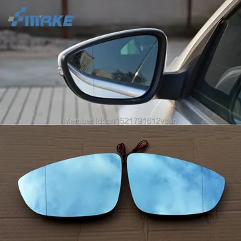 smRKE 2 ks Pre Volkswagen CC Spätné Zrkadlo Modré Okuliare, Široký Uhol Led smerovku svetlo teplární