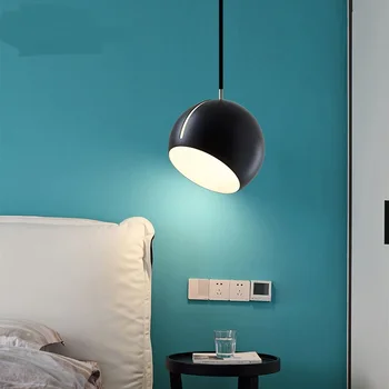 Nordic moderný minimalistický tvorivé osobné reštaurácie svetlá bar spálňa posteli lopta dizajn malý prívesok svetlá LO72812