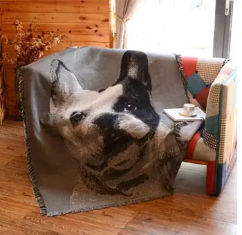 šteňa psa zahustiť niť deka gauč kryt stoličky asfaltový koberec obývacej izbe, posteľ kryt obrus domáce dekorácie