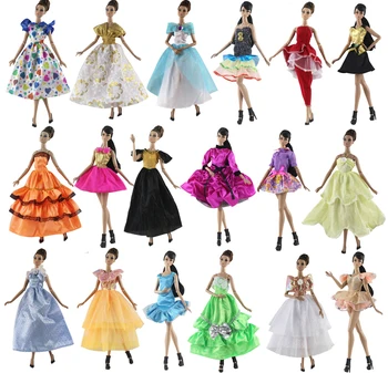 Celkom 10 ks Bábika Šaty / Národný kostým Party Šaty Oblečenie Oblečenie, Svadobné Šaty, Oblečenie Pre 1/6 BJD Xinyi FR ST Bábika Barbie