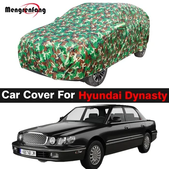 Plný Kamufláž Auto Kryt Pre Hyundai Dynastie Anti-UV slnečník Sneh, Dážď Ochranu Vodotesný Auto Kryt Vetru