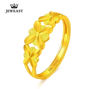 JLZB 24K Pure Gold Ring Reálne AU 999 Pevné Zlaté Krúžky Pekné, Krásne Kvety Luxusnej Módnej Klasické Šperky Hot Predaj Nových 2020