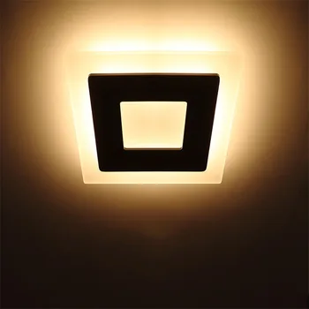 18W Teplé LED Akrylátové Nástenné Svietidlá AC85-265V Moderné Spálne Svetlá Vnútorné Jedáleň-izba, Chodba, Osvetlenie, Hliníkové Steny Sconce