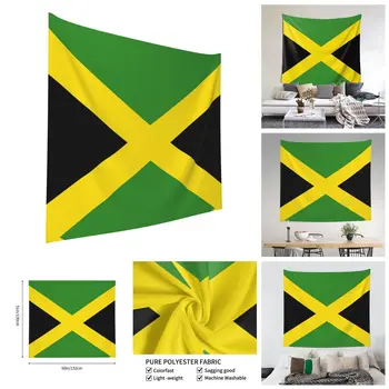 Jamajka Jamajská Vlajka Vlajka Raggae Gobelín premium Tapisérie Tlač Humor nástenné maľby