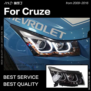 AKD Auto Styling Head Lampa pre Chevrolet Cruze Svetlomety 2009-2016 Cruze LED Reflektor DRL Hid Bi Xenon Auto Príslušenstvo