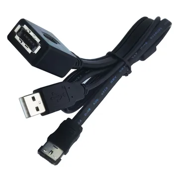 Power eSATA samica na USB+eSATA muž adaptér 0,5 m COMBO adaptér