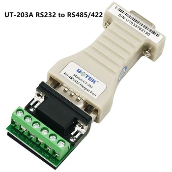 RS232 na RS485/422 Konektor DB9 Pasívny Prevodník Switch s 6Pin Svorkovnica prenosová Vzdialenosť 1.2 K UTEK UT-203A
