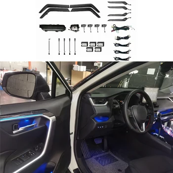 Pre Toyota rav4 2020 Dekoratívne Atmosféru Lampa Auto Led interiérové dvere Tabuli okolitého Svetla, vysoká kvalita jednoduchá inštalácia