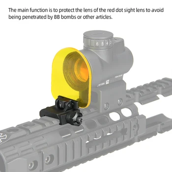 PPT 2 ks Objektív Airsoft Riflescopes Objektív Chránič Red Dot Rozsah Ochranný Kryt Hodí 7/8
