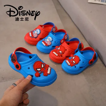 Disney Kapitán Amerika cartoon chlapec, sandále a papuče non-slip lete nové vnútorné a vonkajšie pláži otvor topánky