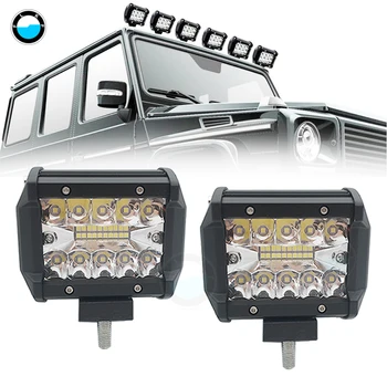 2 ks LED Pracovné Svetlo 4 palcový Combo Svetlo pre SUV Nákladných Lodí 12V 24V Jeep ATV 12V 24V Nepremokavé Automobilov Univerzálne.