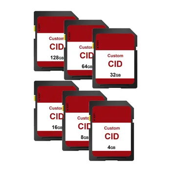50PCS veľkoobchod CID OEM LOGO 8GB16GB 32GB 64GB, aby CID pamäťová karta SD high speed Prispôsobené high-end CID MAPU navigator Adaptér