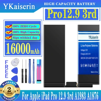 YKaiserin 16000mAh Tablet Batérie Pre iPad Pro 12.9 3. p ro12.9 3 Gen A1983 A1876 A1895 A2014 A2043 Bateria Batérie + Nástroj