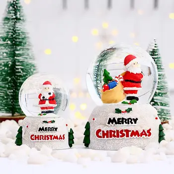 1PC Vianočné Crystal Loptu Snehu Santa Claus sklenenú Guľu Ploche Dekorácie Vianoce, Nový Rok, Darček Domáce Dekorácie 2022 Navidad