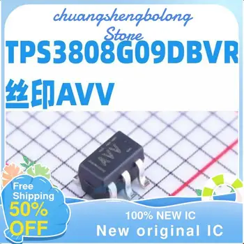 10-200PCS TPS3808G09DBVR AVV SOT23-6 Nový, originálny IC