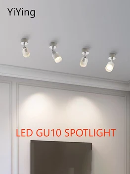 YiYing Led GU10 Bodové Svetlá Nordic Modernú Povrchovú montáž Reflektory MR16 Žiarovky Bielej na Čiernu Stropné Svietidlo Mini vám dáva oheň Pre Domáce Shop