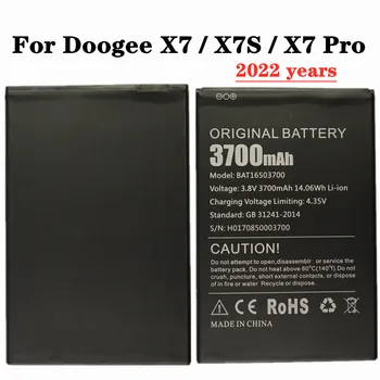 Originál Nové Batérie Pre Doogee X7 Pro Batéria 3700mAh Polymer Li-ion Batérie Pre Doogee X7 X7S BAT16503700