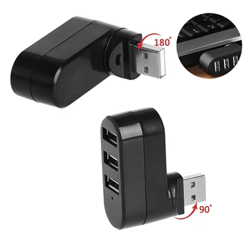 Otočná Vysokej Rýchlosti, 3 Porty ROZBOČOVAČ USB 2.0 USB Rozbočovač Adaptér pre Notebook/Tablet PC a Periférnych zariadení