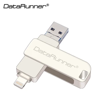 DataRunner OTG USB Flash Disk USB 3.0 Pero Disk pre iPhone/iOS/Android/PC 128 GB 64 GB 32 GB, 16 GB 8 GB 3 V 1 Vysokej Rýchlosti kl ' úč