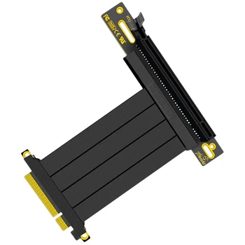 PCIE 8X Až 16X 90° Koleno USB3.0 Grafická Karta Predlžovací Kábel PCI Express Port GPU Výťah Kábel, Pravý Uhol Konektora