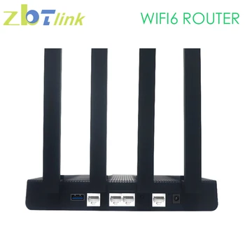 Zbtlink Dual Band WIFI6 Router 1800Mbps Oka 256MB RAM USB3.0 WAN 3 Gigabit LAN Miesta Prístupu Bezdrôtovej Wifi Extender pre Domáce