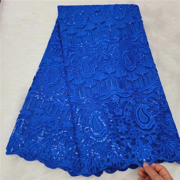 Africké Čipky Tkaniny Vysokej Kvality francúzskej Čipky 3D Vyšívané Textílie Pre Svadobné Šaty 5yards/veľa