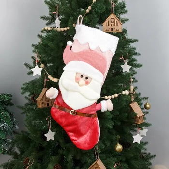 1pcs Vianočné Ponožky Darčeková Taška Tvorivé Vianočné Elk Vzor Deti Candy Bag Vianoce ChristmasTree Nový Rok Dekorácie Santa