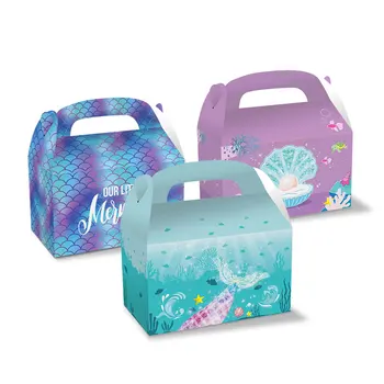 Morská Víla Candy Box Tichom Party Dodávky Pohostinnosť Prenosné Darčeka Pre Svadobné Baby Sprcha Narodeninovej Párty Dekorácie