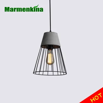 Marmenkina Nordic minimalistický priemyselné svietidlo tvorivé železa oka cementu Prívesok Lampa reštaurácia obývacia izba svetlo E27 110V 220V