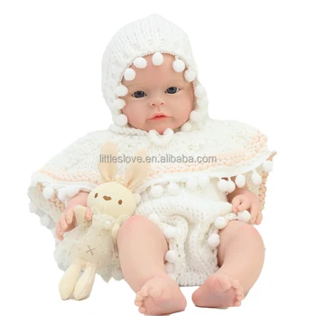 Celý Pevný Silikónový Reborn Baby Doll Mäkké Realistické 22 Palcový Reborn Baby Doll Pre Deti Vyrobené V Číne