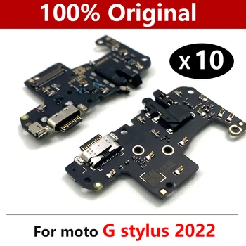 10Pcs/Veľa, Nové Pre Motorola Moto G Stylus 2022 Dock Konektor Micro USB Nabíjací Port Nabíjanie Flex Kábel Mikrofónu Rada
