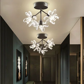 Domov Stropné Svietidlo Interiérové LED Luster Obývacia Jedáleň, Reštaurácia Prívesok Svetlá Moderná Výzdoba Chodby Crystal Osvetlenie