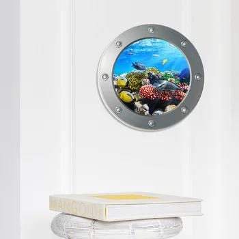Samolepky na stenu Mora 3D Nálepky Tichom Stickerthedecorations Ponorka Dekoratívne Okna Podmorský Svet Izba Odtlačkový Kúpeľňa Dvere
