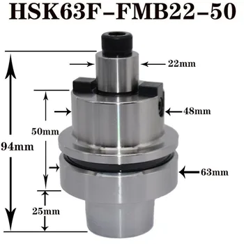 HSK63F FMB22 50L držiaka nástroja Tvár Frézovanie fréza Arbor shell konci mlyn rod adaptér hsk63f cnc stroj fréza ramienka frézovanie nástroj