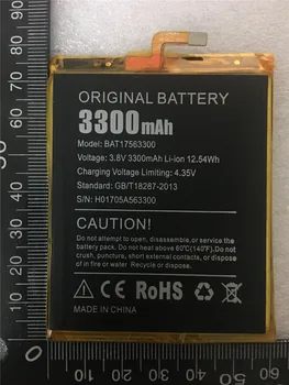 100% Originálne Nové 3.8 V 3300mAh BAT17563300 batérie pre doogee strieľať 1 5.5 palcový Batériu Mobilného Telefónu