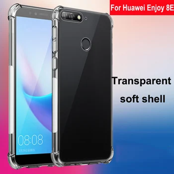 Luxusné Shockproof Jasné, Mäkké Prípade Capa Pre Huawei Užite si 8E Telefón Prípadoch Silikónové Zadný Kryt Na Huawei Enjoy8E 8 E ATU-AL10 Shell