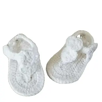 QYFLYXUENew detské sandále ručne tkané roztomilý Dva-Princezná Veselý vlnené topánky na leto 2019 0-6-12 mesiacov