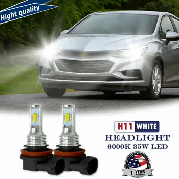 Nový Upgrade 2x 35W Jasné Biele LED Hmlové Svetlo Žiarovky Držiak Pre Chevrolet Cruze 10-18