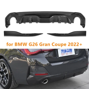 X štýl G26 Suché Uhlíkových vlákien Zadný Nárazník Difúzor pre BMW 4 série G26 Gran Coupe 425i 440i M šport 2021 2022 Zadný Difúzor Pery