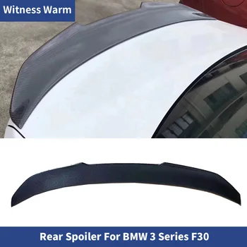 Carbon Fiber Spojler pre BMW Radu 3 2012-2019 F30 PSM Štýl FRP Zadné Krídla Trup na Pery Spojler