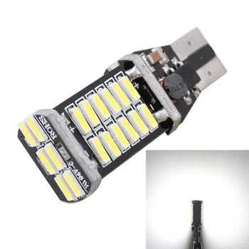 2 KS T15 6W 30-SMD 4014 6500K 900LM Biele Svetlo Dekódovanie Error-Free LED Auto Backup Lampa