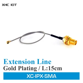 Wifi Anténa Predlžovací Kábel IPX Adaptér linke 15 cm UFL na RP SMA Konektor XHCIOT XC-IPX-SMA-15